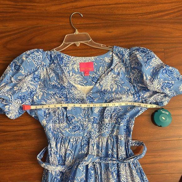 Lilly Pulitzer Ezralyn Belted Floral Maxi Dress Size 10 - Picture 8 of 9